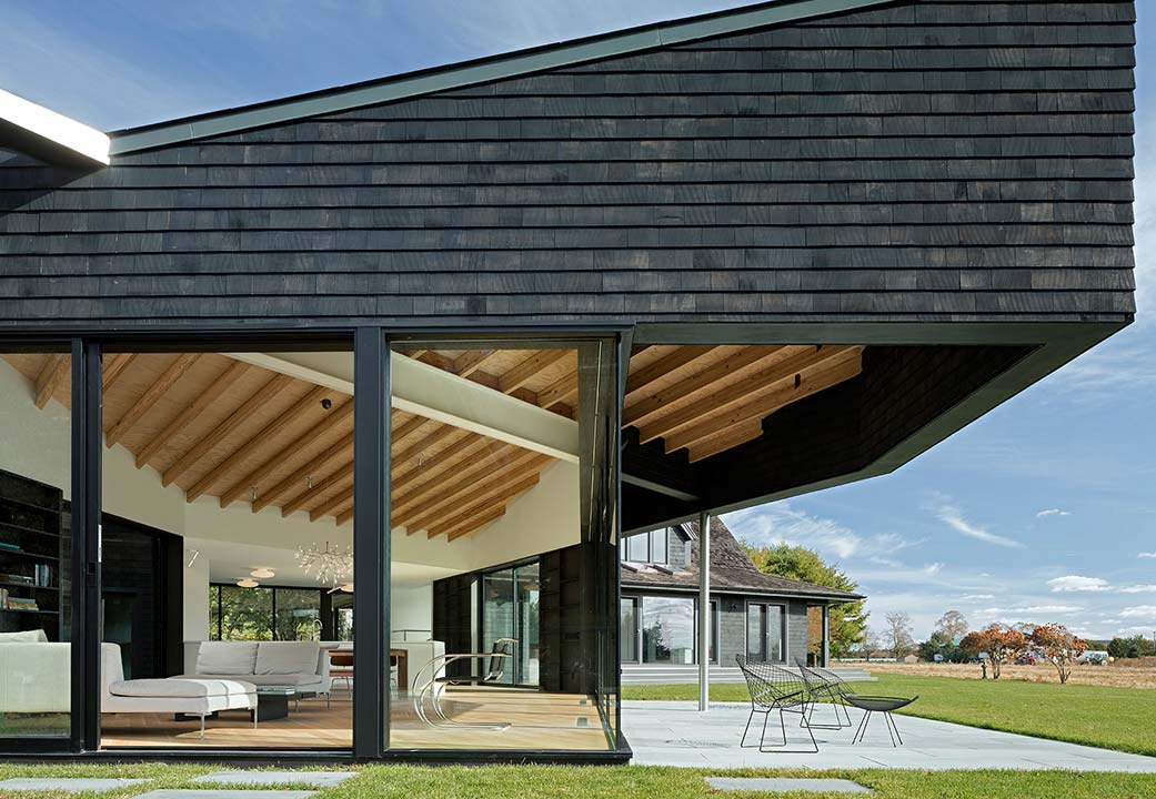 Exterior view of a house designed by Desai Chia Architecture